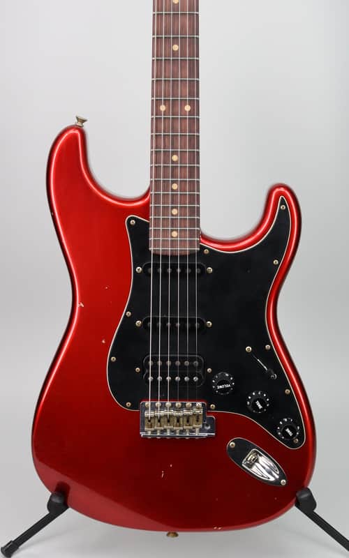 Fender Custom Shop Detroit Guitar Dealer Select '62 Strat HSS Journeyman Relic Aged Candy Apple Red image 1