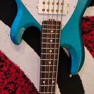 Ernie Ball Music Man StingRay 5 Special HH Electric Bass (with Case) - Ocean Sparkle, Rosewood Fretboard image 3