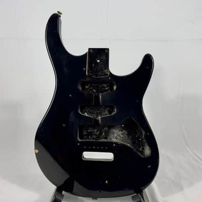 Unbranded Strat Style Electric Guitar Body - Black image 1