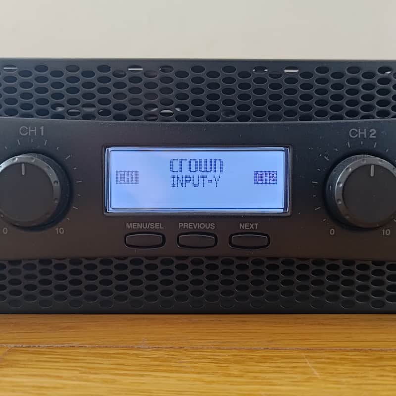 2010s Crown XLS 1502 2-Channel 525W Power Amplifier Black