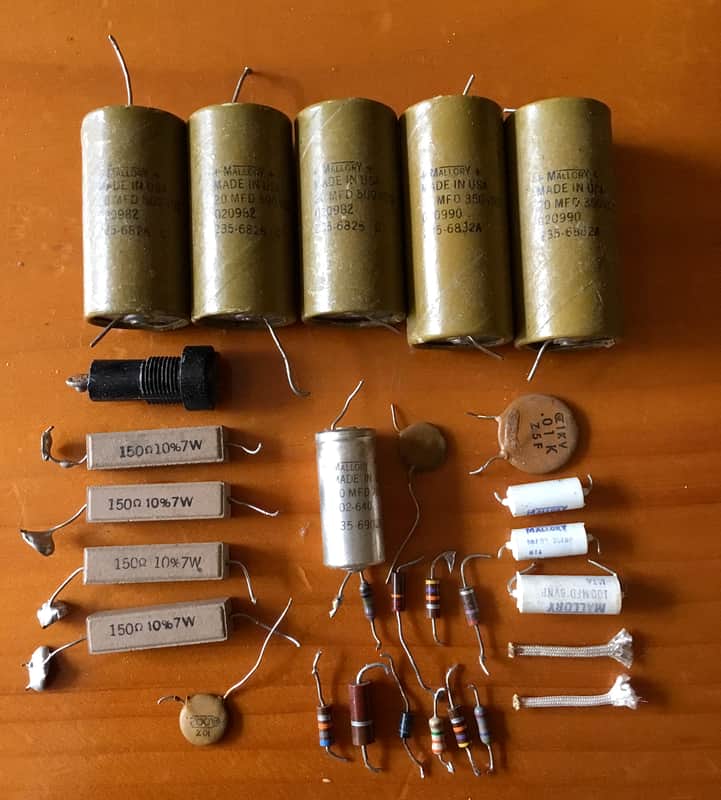 Vintage American Tube Amp Parts Lot #2 Caps Gibson Fender USA Silvertone image 1