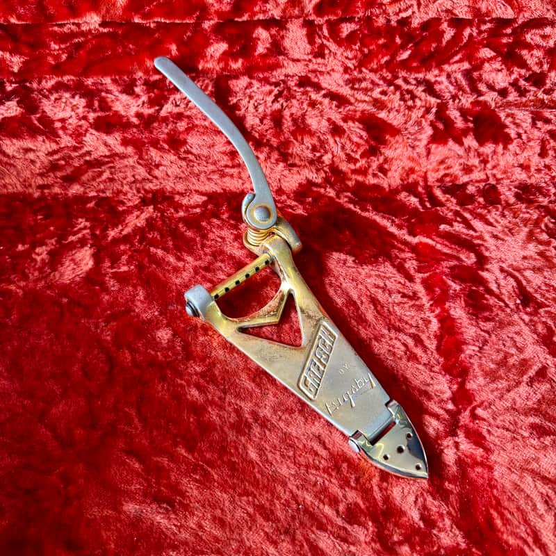 Gretsch Bigsby B-6 vibrato tailpiece 1968 - GOLD original vintage USA Chet Atkins country gentleman 6122 Viking penguin falcon image 1