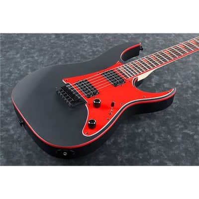Ibanez RG Gio GRG131DX Electric Guitar, Bound Treated New Zealand Pine Fingerboard, Black Flat image 2