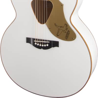 Gretsch G5022CWFE Rancher Falcon Jumbo Acoustic-Electric Guitar - White image 4