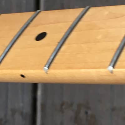 2013 Genuine Fender Lefty Standard Telecaster Neck Tele Amber Naturally Tinted image 10