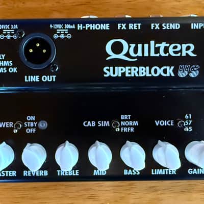Quilter SuperBlock US 25-Watt Pedalboard Guitar Amp 2025 - Black image 1