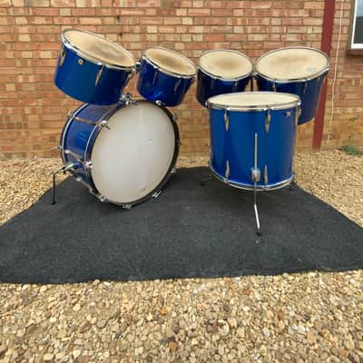 Premier Baron drum kit 1970s - Polychromatic Blue image 4