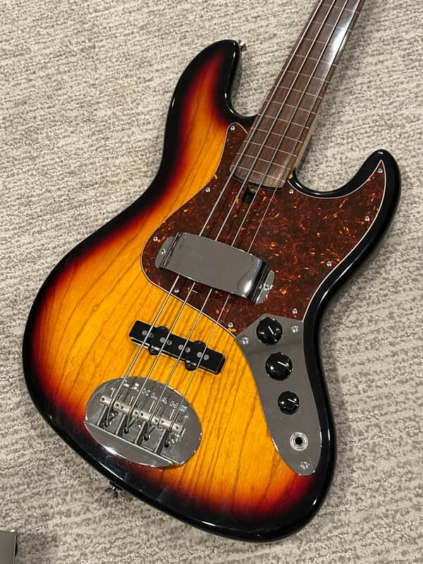 Lakland Skyline FRETLESS Vintage J CIK 2003 - Sunburst image 1
