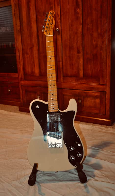 Fender Fender American Original '70s Telecaster Custom Maple Fingerboard Electric Guitar Vintage Blonde with Deluxe Molded Case