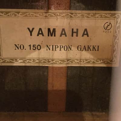Yamaha No. 150 Nippon Gakki Classical Guitar c. 1963-1967 Solid Wood MIJ w/ Original Case image 3