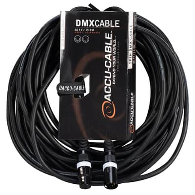 Accu Cable 50 FOOT, 5 PIN DMX CABLE image 1