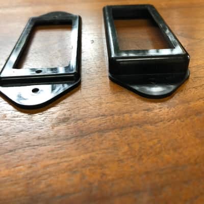Allparts Dog ear mini humbucker mounting rings 2000's Black image 2