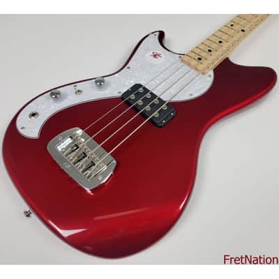 G&L Tribute Fallout Bass Candy Apple Red Lefty 4-String Short Scale Bass Left Handed 8.92 Pounds image 5