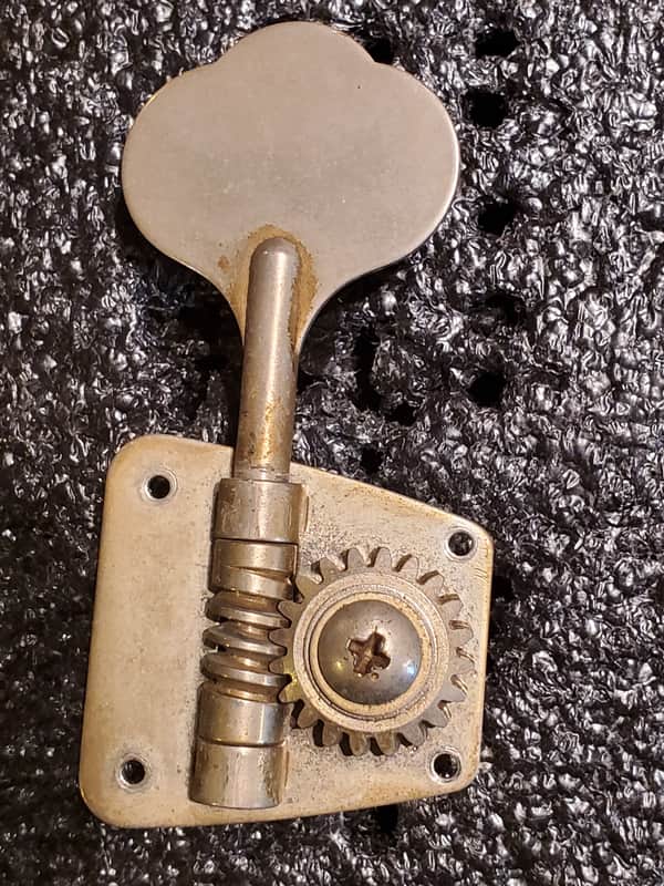 (#T399) Kluson Fender Bass Tuner 1960's Nickel image 1