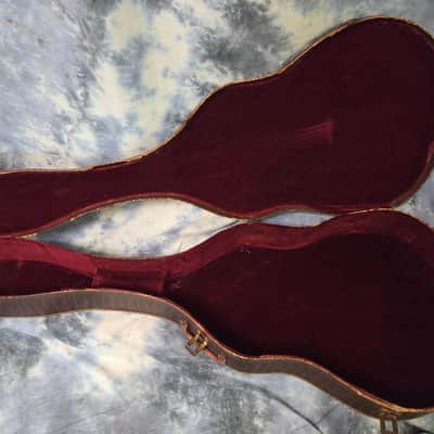 Vintage RARE 1958 to 1962 Gibson Brown Faux Alligator Burgandy Interior ES 335 330 Soft Shell Electric Guitar Case image 10