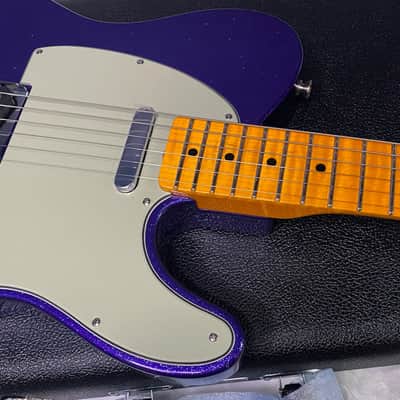 NEW! Fender Custom Shop Flamethrower Telecaster Custom - NOS - Modern Specs - Texas Special Pick-Ups - AAAA Flamed Neck - Purple Sparkle - Authorized Dealer - 7.8lbs - G07233 image 2