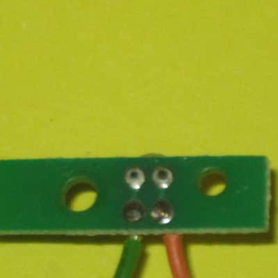 lightly used Boss RED LED on a very small rectangle circuit board + green & orange wires (works fine) for Boss compact size pedals - came off of a lightly used 2005 DD3 pedal (the DD-3B version) (NO pedal included / NO other items included) image 4
