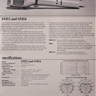Vintage RARER 1970's Shure SM53 dynamic cardioid microphone w accessories SM59 SM54 SM58 ELVIS # 4 image 2