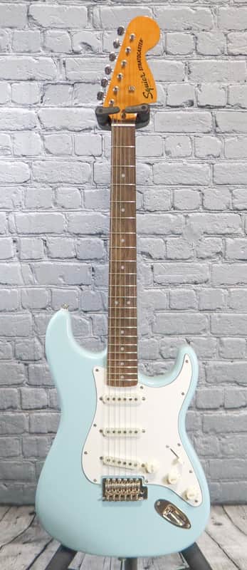 Squier Classic Vibe '70s Stratocaster with Laurel Fretboard 2021 - Present - Sonic Blue image 1