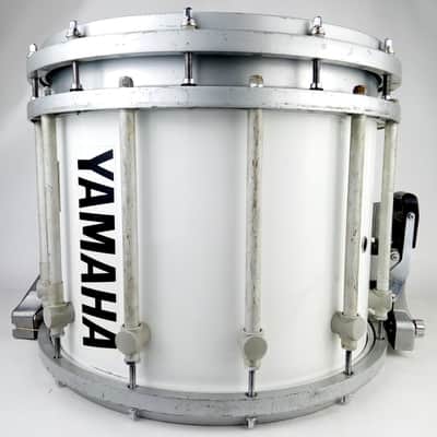 Yamaha 12x14" 9400 SFZ Marching Snare Drum Gloss White Japan Die-Cast Rims 9214U image 3
