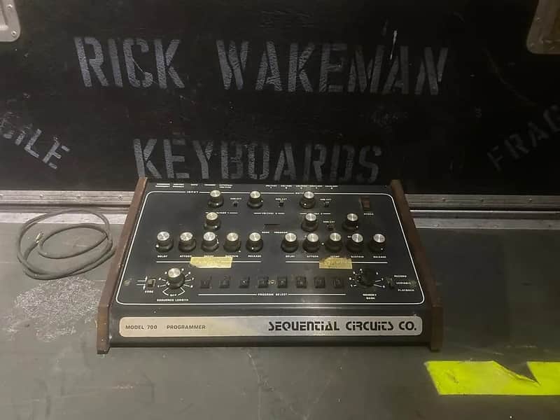 Sequential Circuits Model 700 Programmer Drum Machine owned and used by Rick Wakeman of YES 1979 image 1