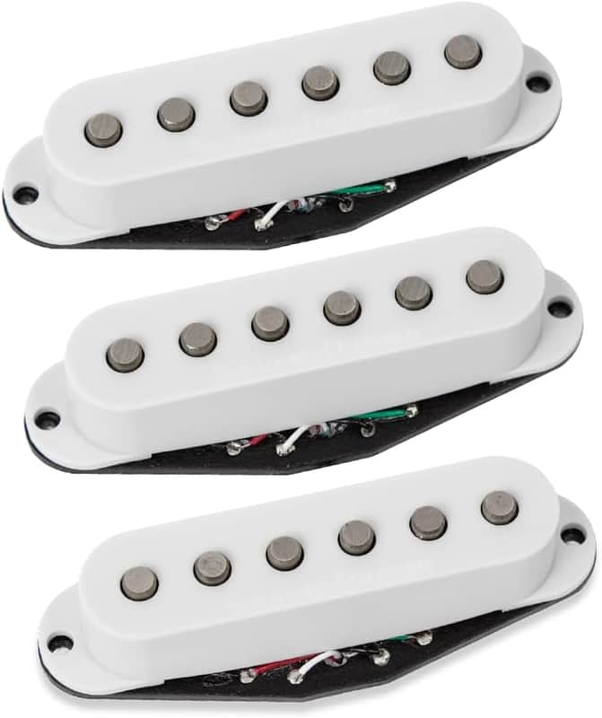 Seymour Duncan Hot Chicken Strat/Stratocaster Complete Pickup Set, WHITE image 1