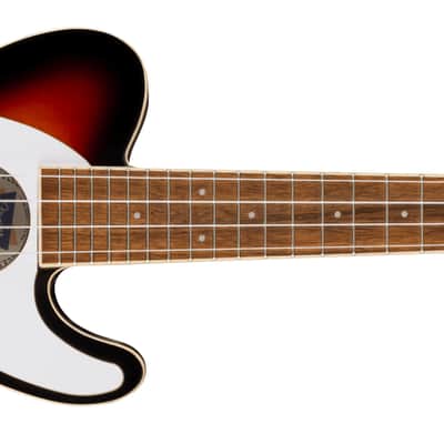 Fender Fullerton Tele Uke Walnut FB White Pickguard 2-Color Sunburst image 1