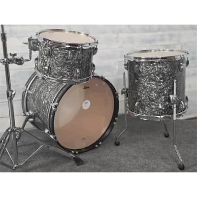 Used Ludwig Classic Maple 3pc Downbeat Drum Set Black Pearl - Good image 5