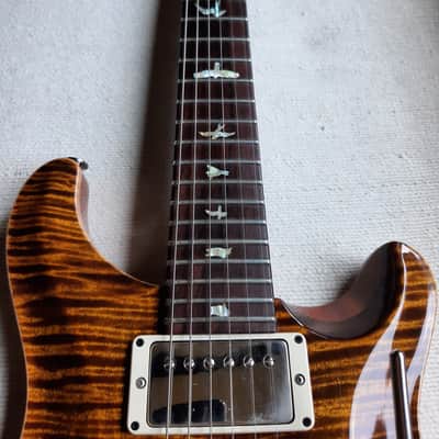 PRS Custom 24 Floyd 10 top 2014 - Black Gold Brazilian Fretboard Wood Library image 6