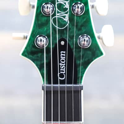 PRS SE Custom 24 Quilt Teal Black Quilted Maple Top Electric Guitar w/Bag image 7