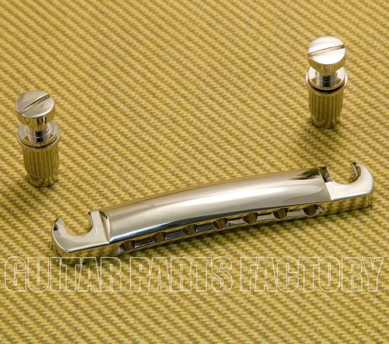 TP-ST7-N Nickel Stop Tailpiece & Studs for 7-String Guitar image 1