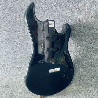Black Strat Style Guitar Body with SSS Routing and Tremolo image 5