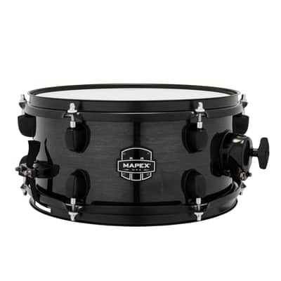 Mapex MPX Maple/Poplar Side Snare Drum - 6 x 12-inch - Black with Black Hardware (MPNMP2600BMB) image 1