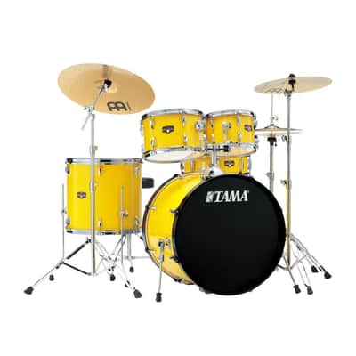 Tama Imperialstar 5pc Complete Drum Set w/22BD Electric Yellow image 1