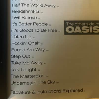 Oasis - The Other Side of Oasis - Guitar Tab / Tablature Book image 3