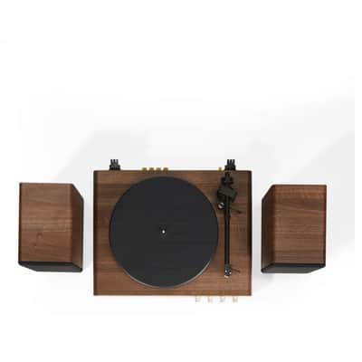 Crosley C65  Record Player with speakers system Belt-Drive 2-Speed  Turntable Record Walnut and Gold- NEW image 10