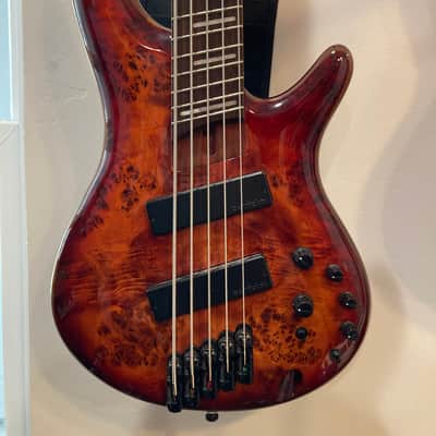 Ibanez SRMS805 Bass Workshop Multi-Scale Soundgear 2018 - Present - 2 Color Sunburst image 1