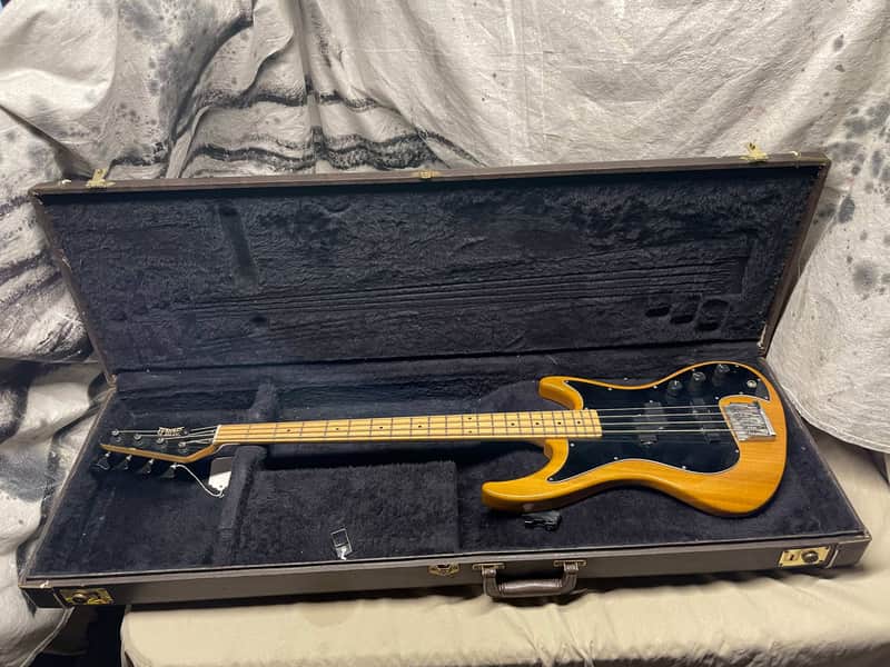 Guild USA SB-602 SB602 Pilot Bass 4-String with Case 1987 Natural image 1