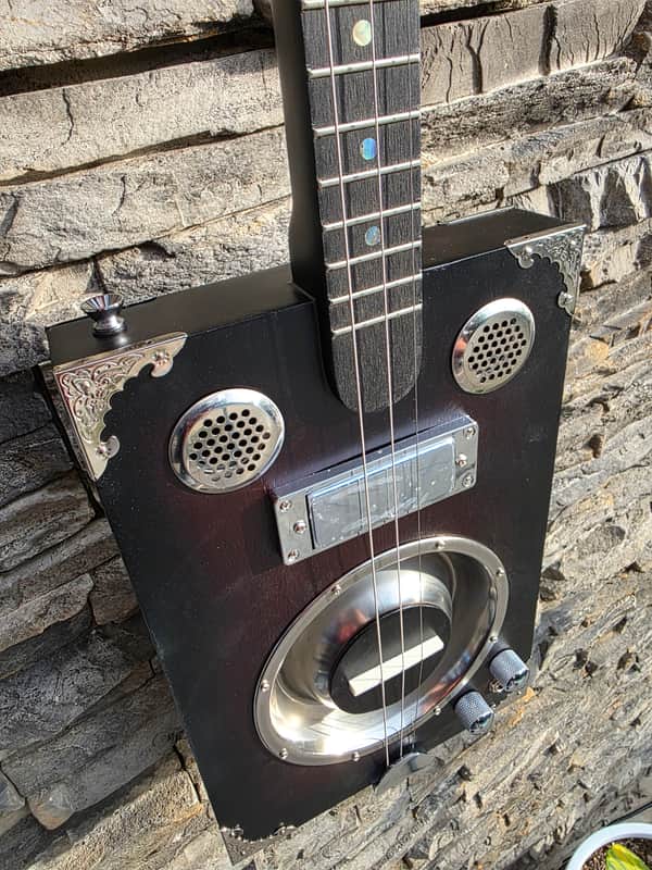 Delta Star Black Mamba PRO Cigar Box Guitar image 1