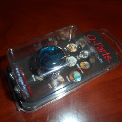 Q-Parts Dome Knob - BLUE ABALONE ON CHROME, KCD-0002