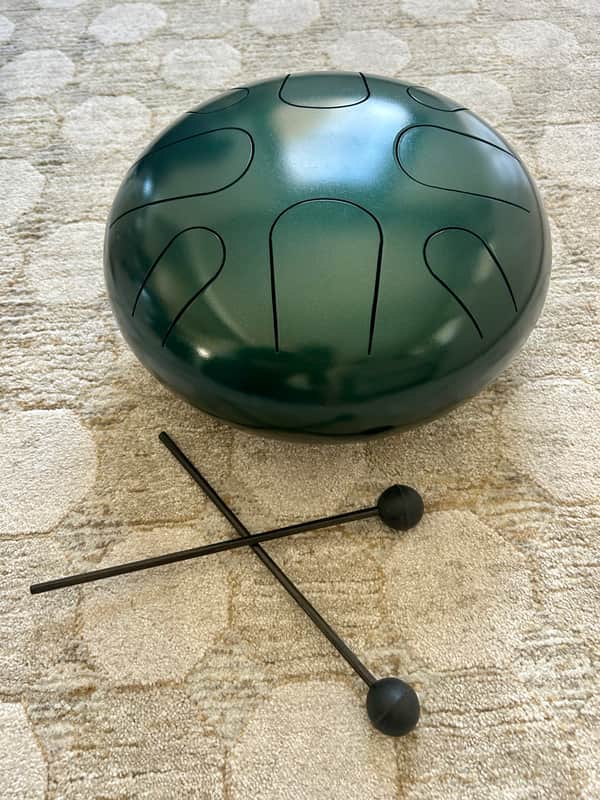 Pearl Awakening Series 8 Note Tongue Drum - A Minor - Green Burst PMTD8AM689 - Green Burst image 1