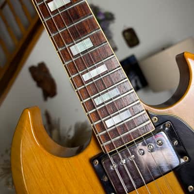 1971 Gibson SG Deluxe Natural Finish w/ Bigsby, Original T-Tops, OHSC 6.5lbs image 6