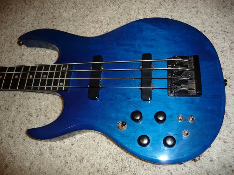 Carvin LB70 1991 Sapphire Blue Transparent - Lefty image 1