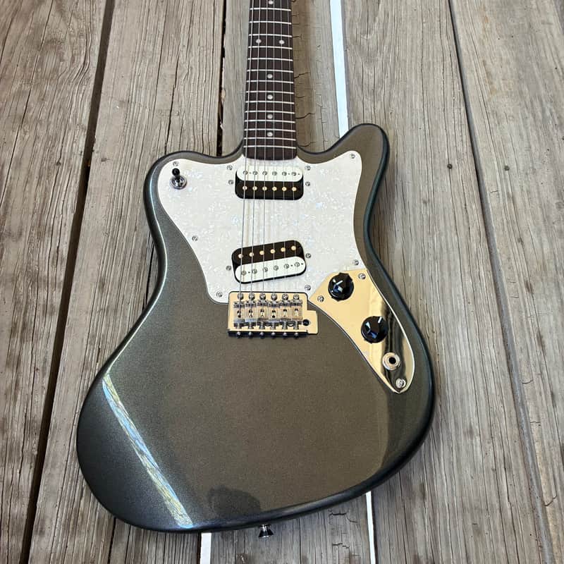 Squier Paranormal Super-Sonic 2020 - Graphite Metallic limited edition electric guitar image 1
