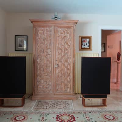 QUAD ESL-63 USA Monitor electrostatic speakers, professionally rebuilt, mint. image 1