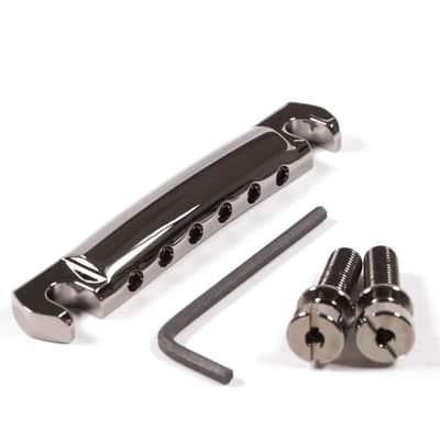 Tone Ninja Class-A Locking Lightweight Stop Bar Tailpiece, US Made, Black Nickel image 1