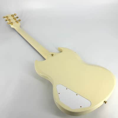 2020 Gibson Murphy Lab '63 Les Paul SG Custom with Maestro Ultra Light Aged - Classic White image 3