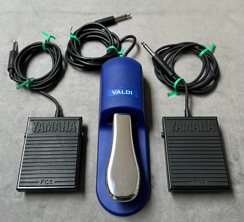 3 Keyboard Sustain Pedals - Yamaha & Valdi - 1 Valdi BP3 & 2 Yamaha FC5 image 1