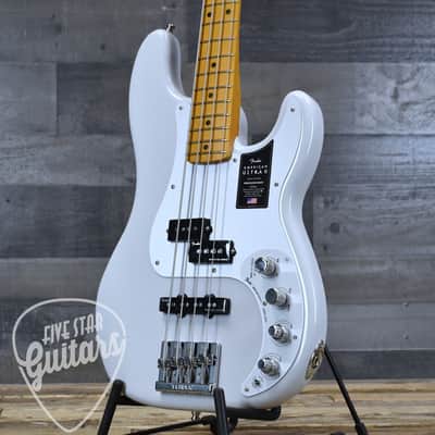 Pre-Owned Fender American Ultra II Precision Bass - Avalanche with Hardshell Case image 12