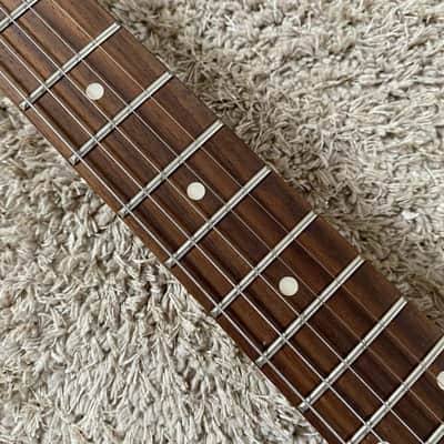 Blue Washburn Mini Electric Guitar, Solid Basswood Body, Maple Neck image 17
